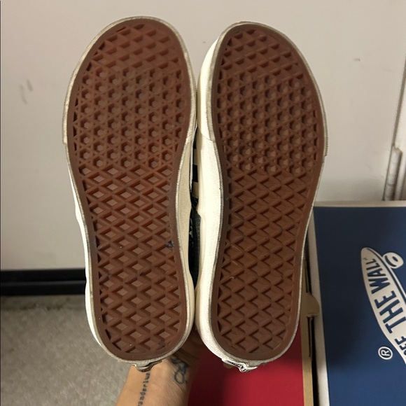 Vans Womens Patchwork Sneakers - Black, Brown, Blue - Picture 4 of 5